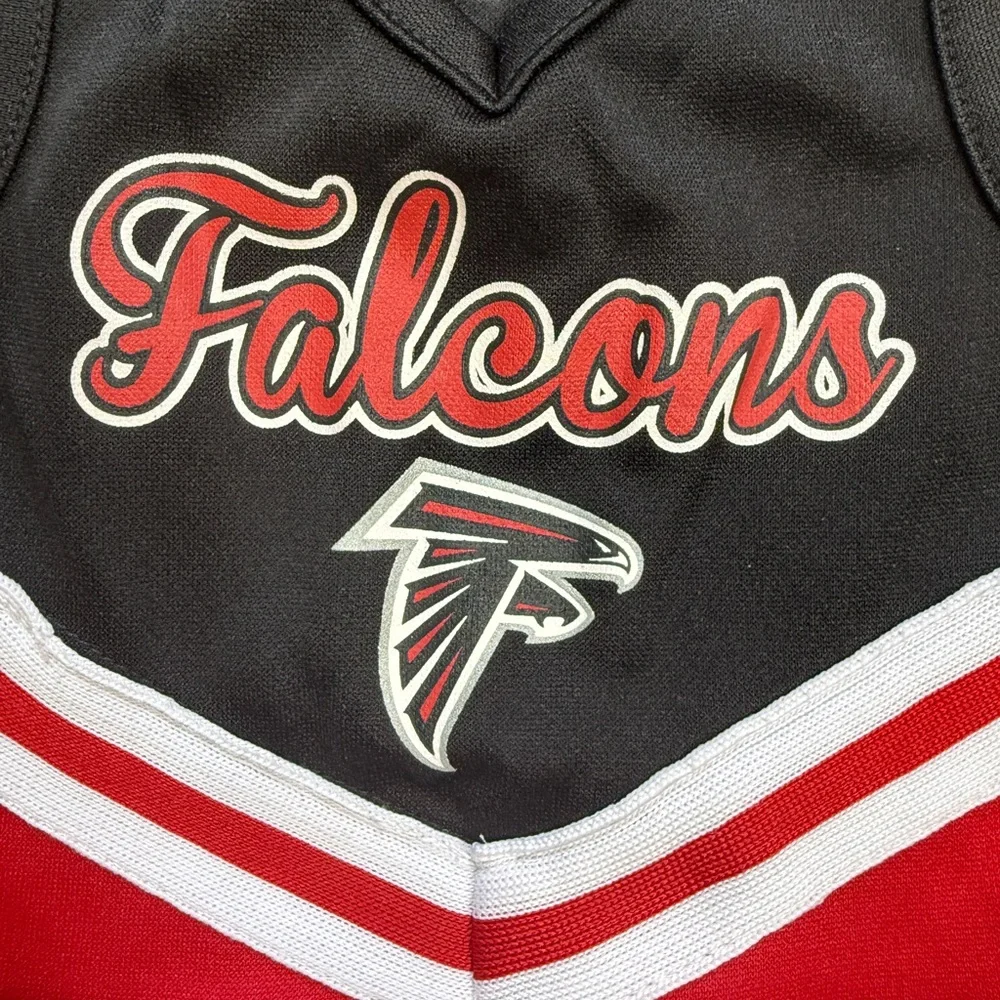 NWT NFL Team Apparel Atlanta Falcons Girls Sleeveless Cheerleader Dress 12 Mths